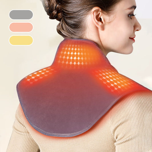 Electric Neck And Shoulder Heating Pad With Vibration