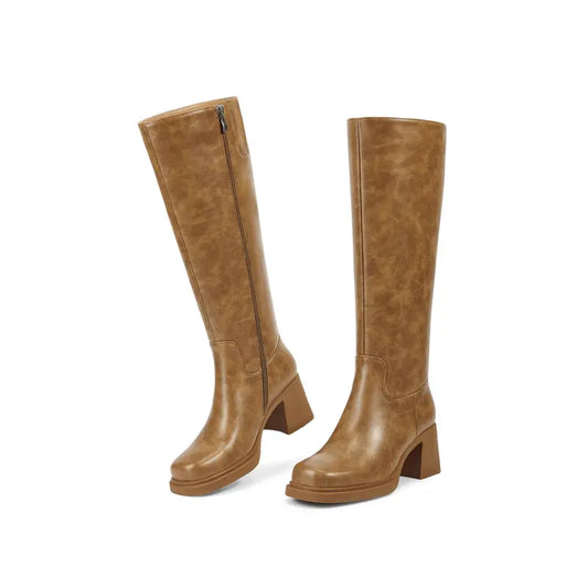 Platform Knee High Boots