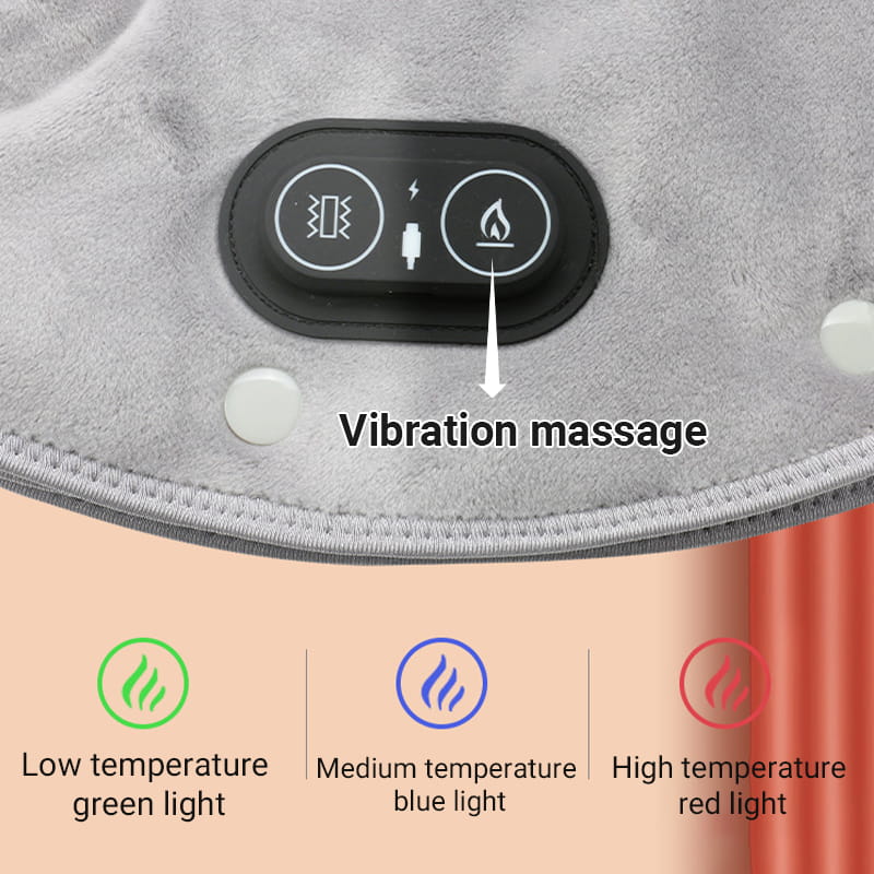Electric Neck And Shoulder Heating Pad With Vibration