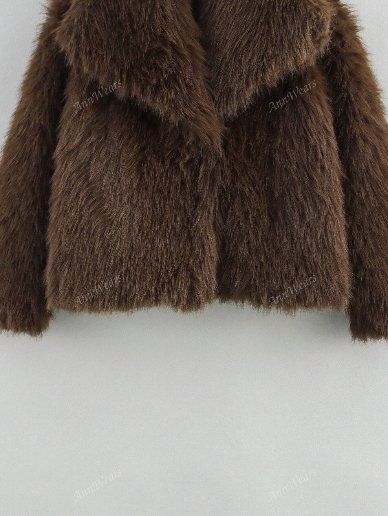 FAUX FUR SHORT COAT