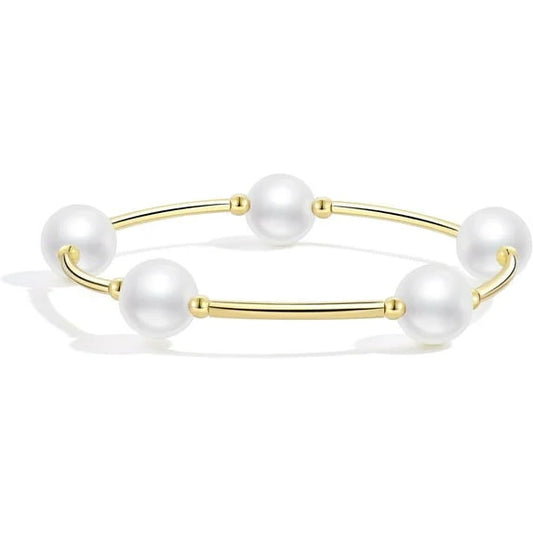 Crystal Pearl Blessing Bracele