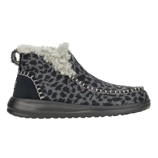 Denny Leopard - Comfortable Slip On Boots