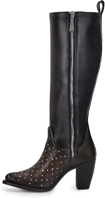 Step Into Elegance & Edge: Women's Studded Knee-High Western Boots