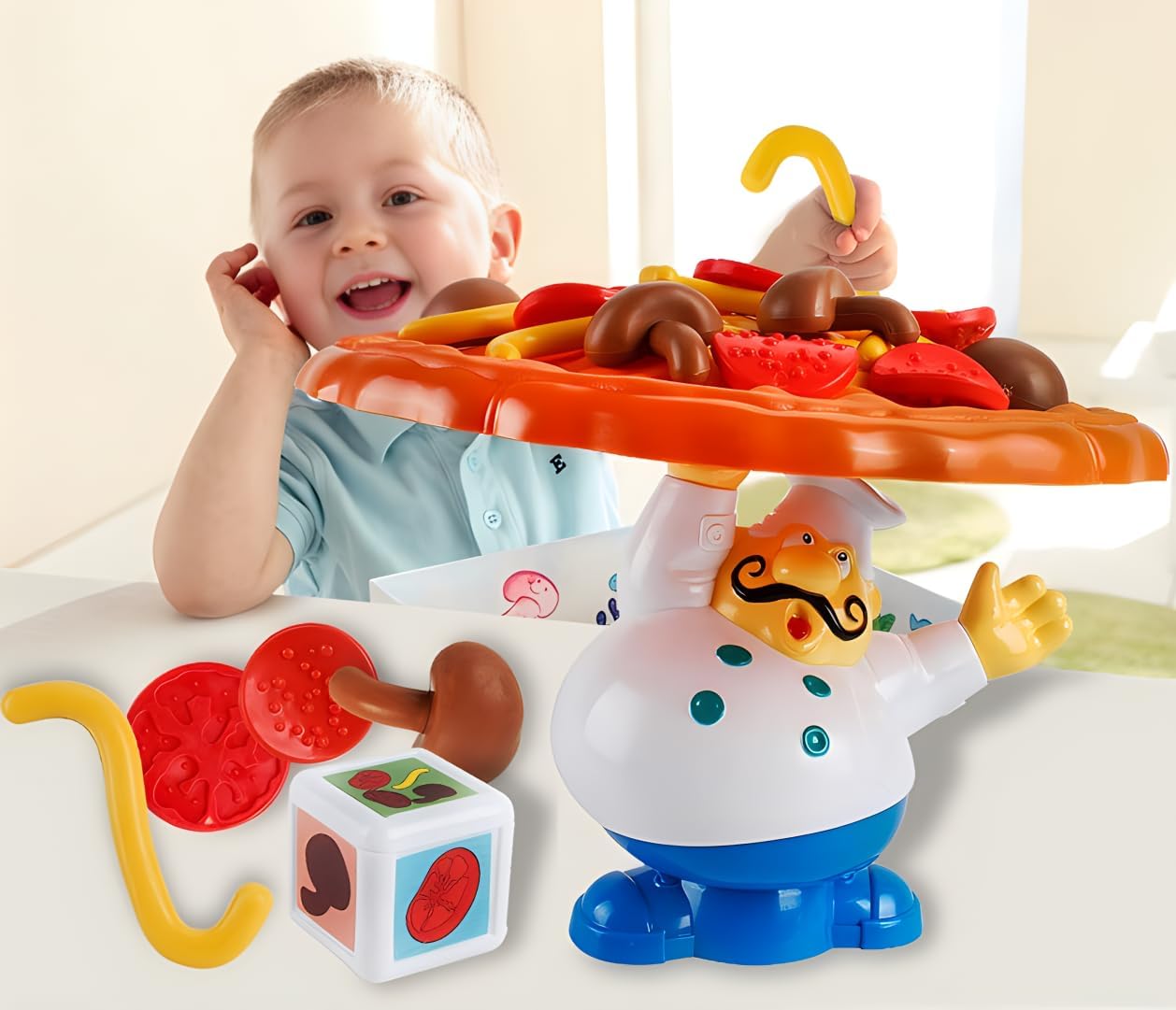 🎅Christmas Party time 49%OFF -🍕Pizza Balance Game - Creative Chef Pizza Puzzle, Fun for Family & Friends