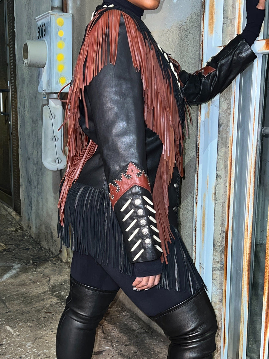Fringe Long Sleeve Jacket
