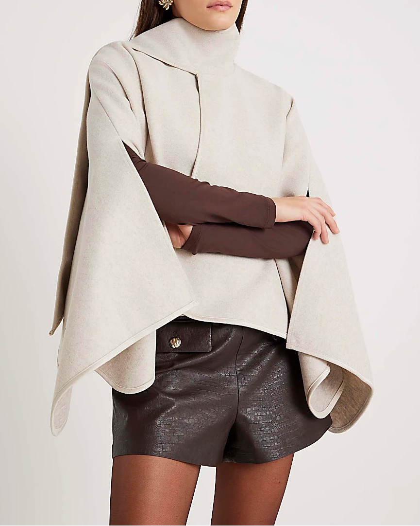 Cream Scarf Cape