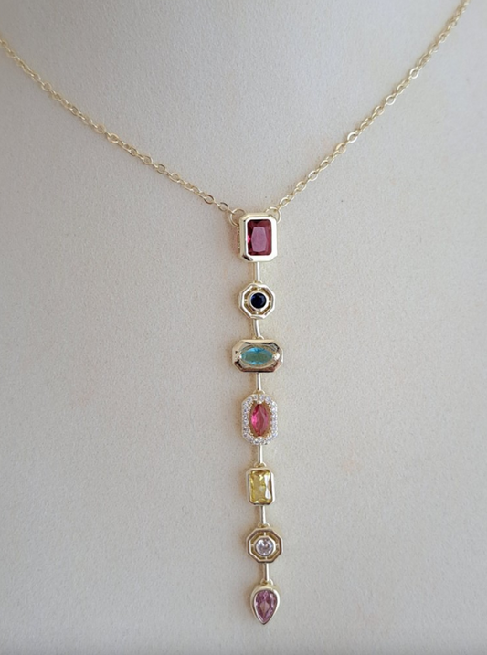 Color Zircon Necklace