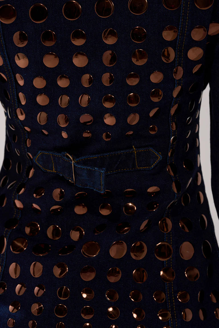 DISCO BABE DENIM BUTTON DOWN&RELAXED DENIM