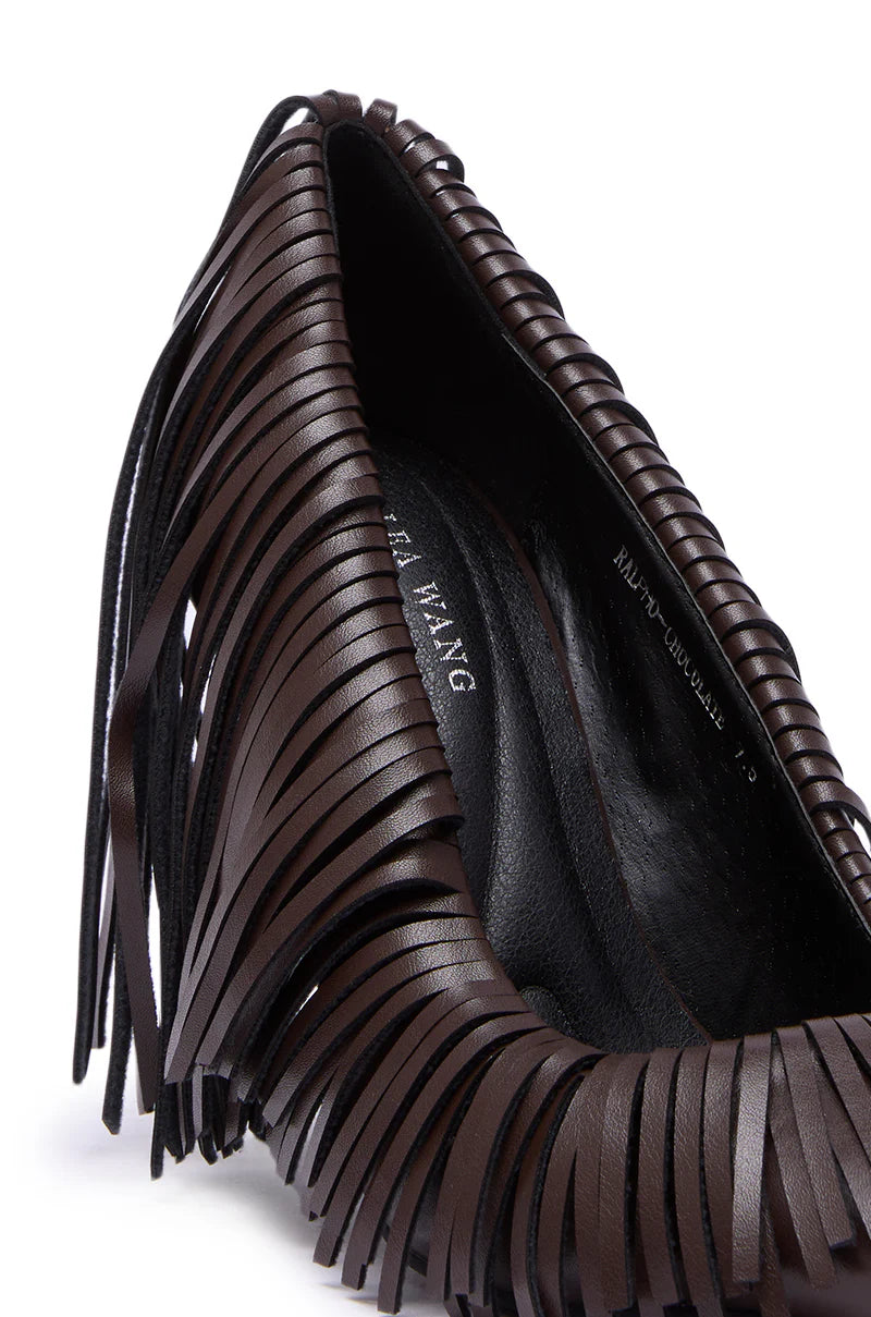 CHOCOLATE FRINGE CLASSIC PUMP
