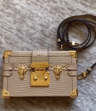 Metallic Epi Leather Malleage Small Malle Bag