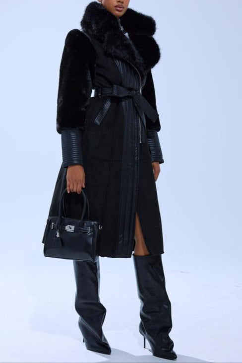 MIXED MEDIA COAT