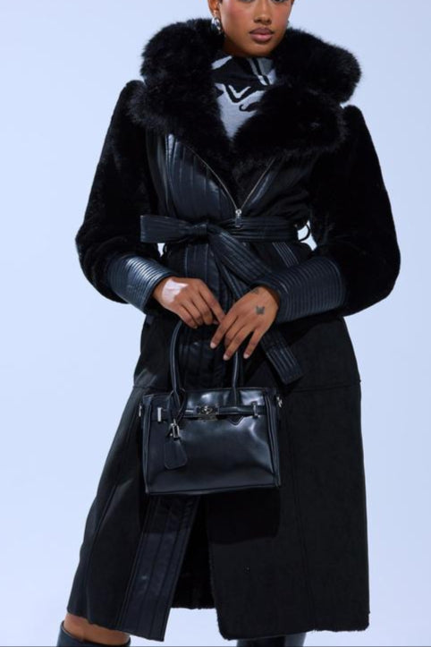 MIXED MEDIA COAT