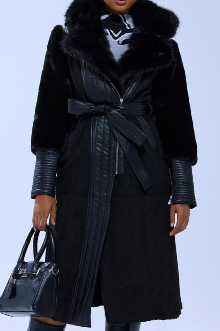MIXED MEDIA COAT
