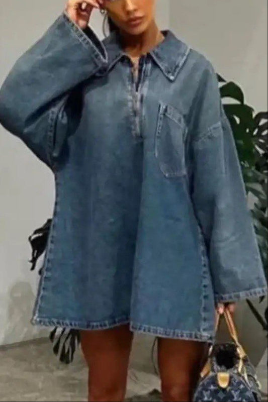 Loose Denim Dress