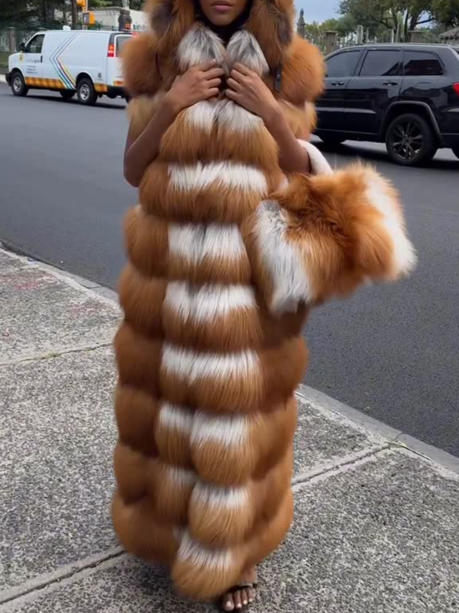Long Fox Fur Vest