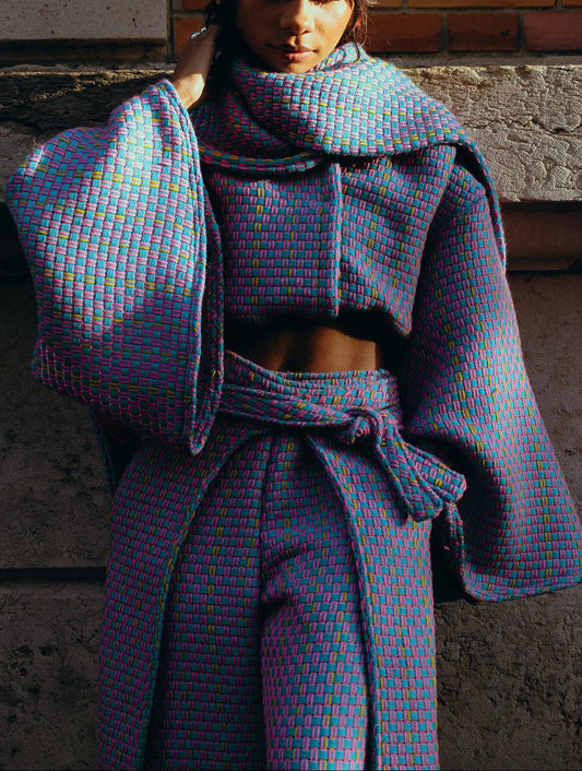 High-Waisted Wide-Leg Maxi Trousers