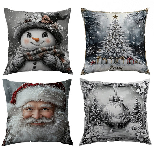 🎅Christmas Sale-Buy 1 Get 1 Free!!🎁Christmas Throw Pillow Cover