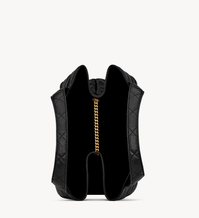 Quilted Lambskin Leather Oversized Tote Bag