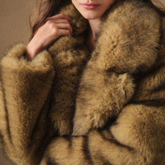 New Autumn Winter Fashion Fluffy Long Coat, Elegant Lady Furry Parka Outerwear