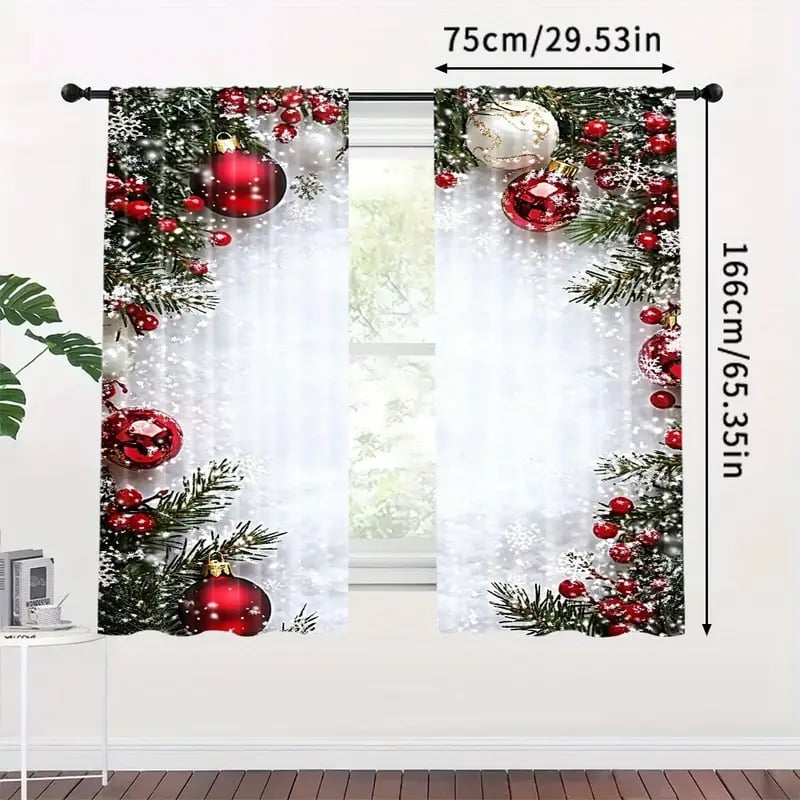 🎅CHRISTMAS SEASON SPECIAL PRICE ￡9.99!!🎁Christmas Themed Curtains