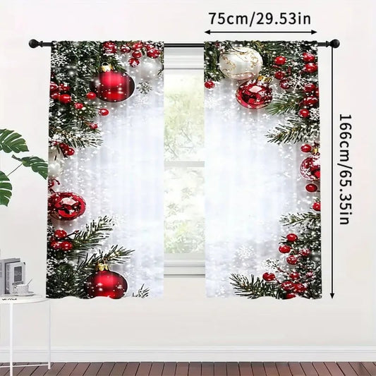 🎅CHRISTMAS SEASON SPECIAL PRICE ￡9.99!!🎁Christmas Themed Curtains