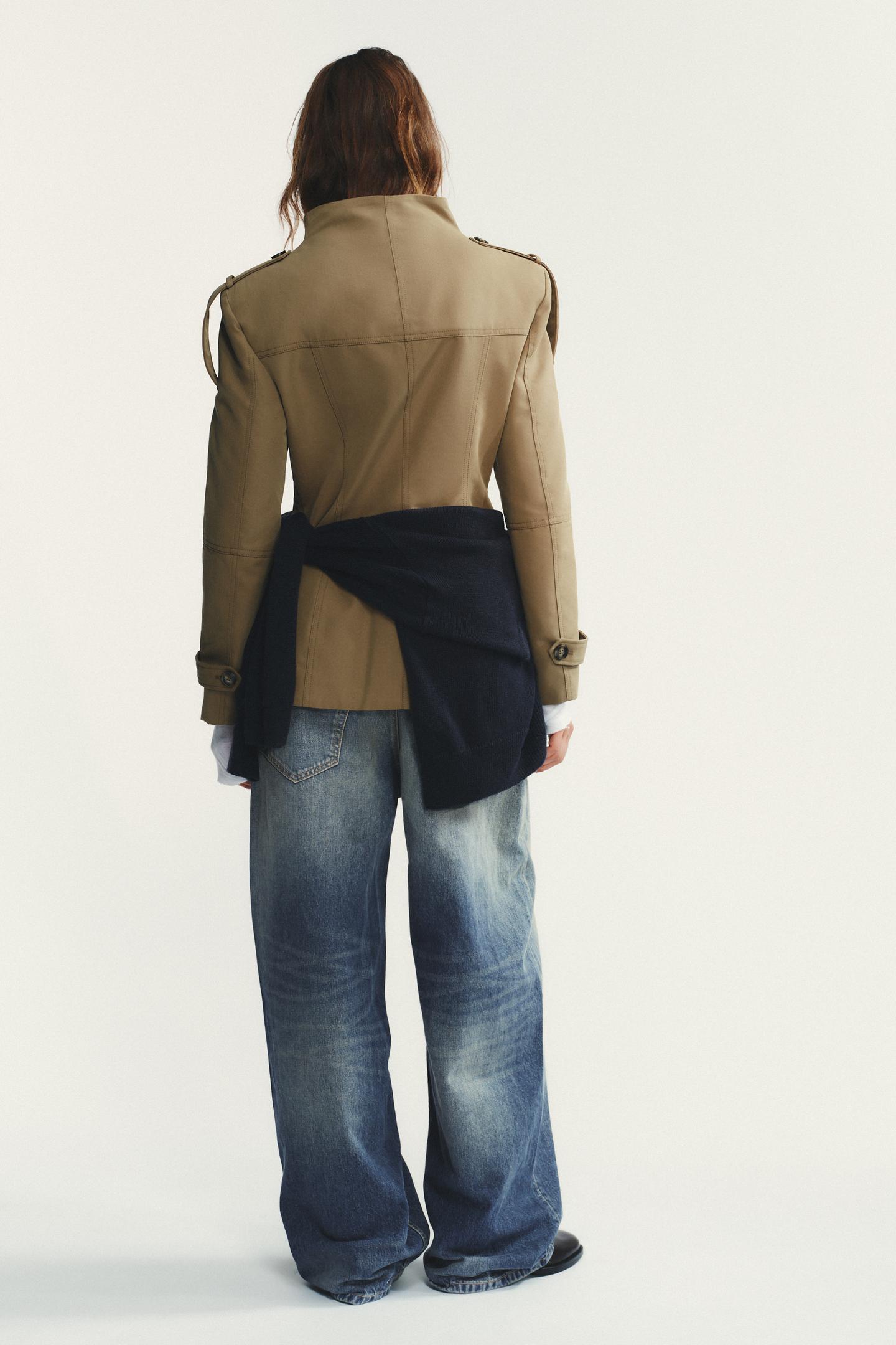 Strap-embellished Pocket Jacket