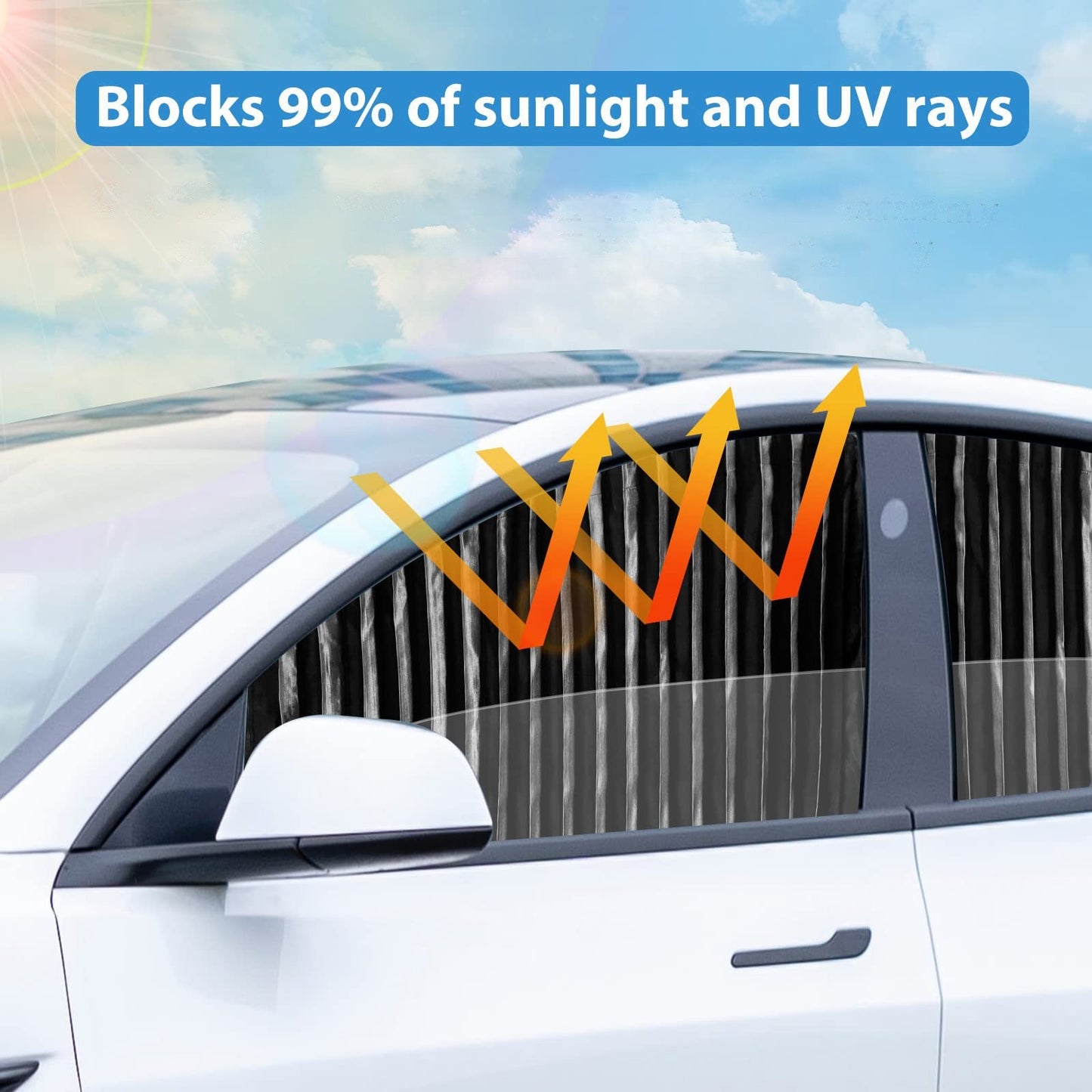 🔥Last Day Promotion 49% OFF - Universal Fit Magnetic Car Side Window Privacy Sunshade