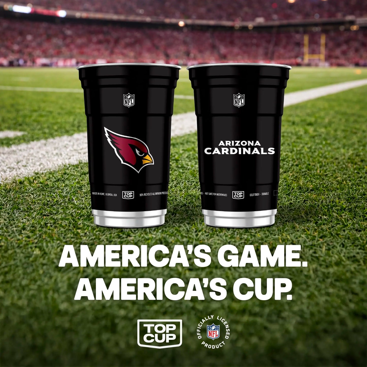 Top Cup NFL 20 oz Reusable Aluminum Cups 20 Count