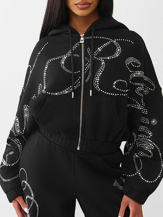 Crystal Zip Hoodie