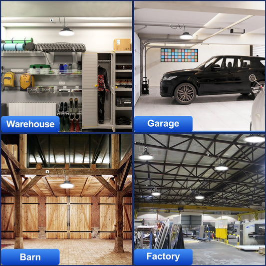 UFO LED High Bay Light, 24000LM Super Bright Shop Lights