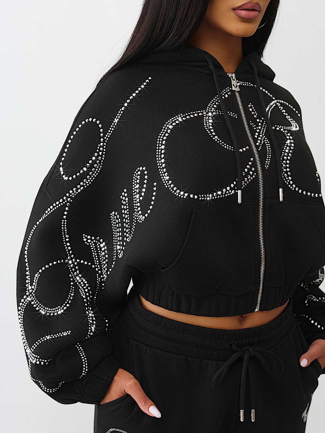 Crystal Zip Hoodie