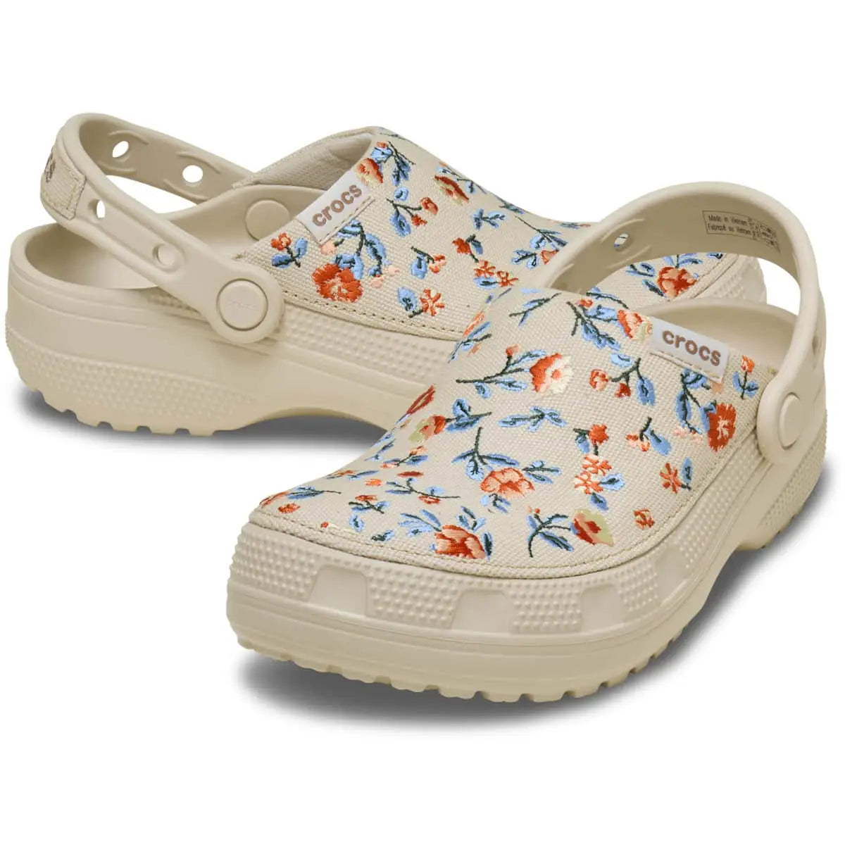 Adult Classic Crafted Floral Clogs