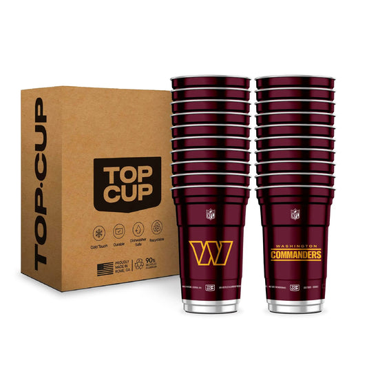 Top Cup NFL 20 oz Reusable Aluminum Cups 20 Count