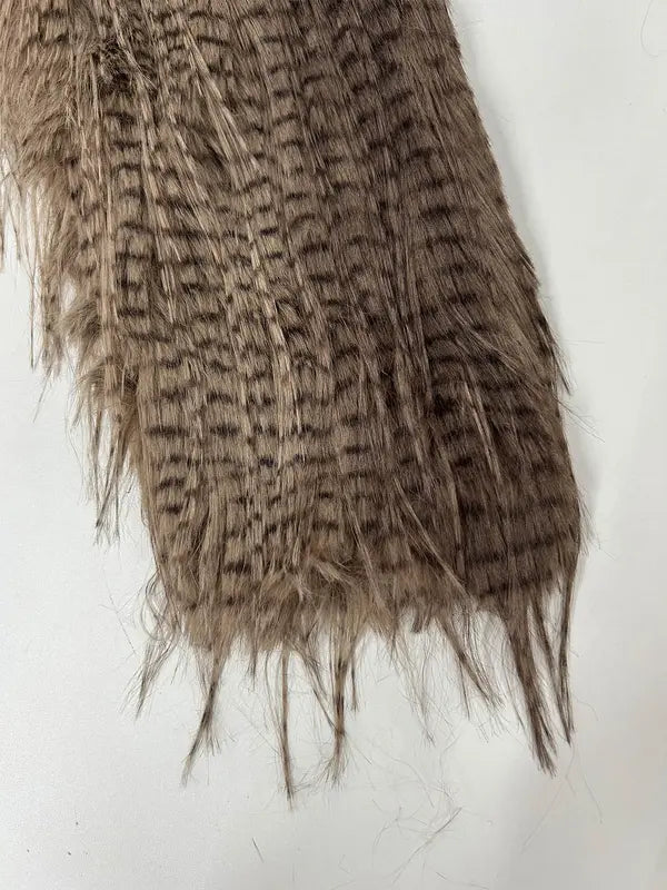 Styles By Faith Howard Women's Leopard PrintFaux Fur Coat