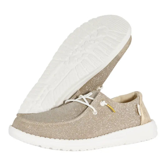 Wendy Metallic Sparkle - Womens Comfortable Slip On Shoes