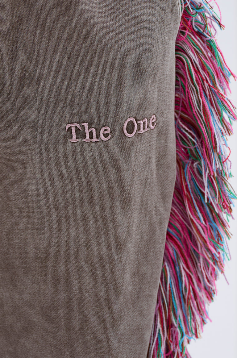 THE ONE WIDE LEG JOGGER WITHFRINGE & TOP