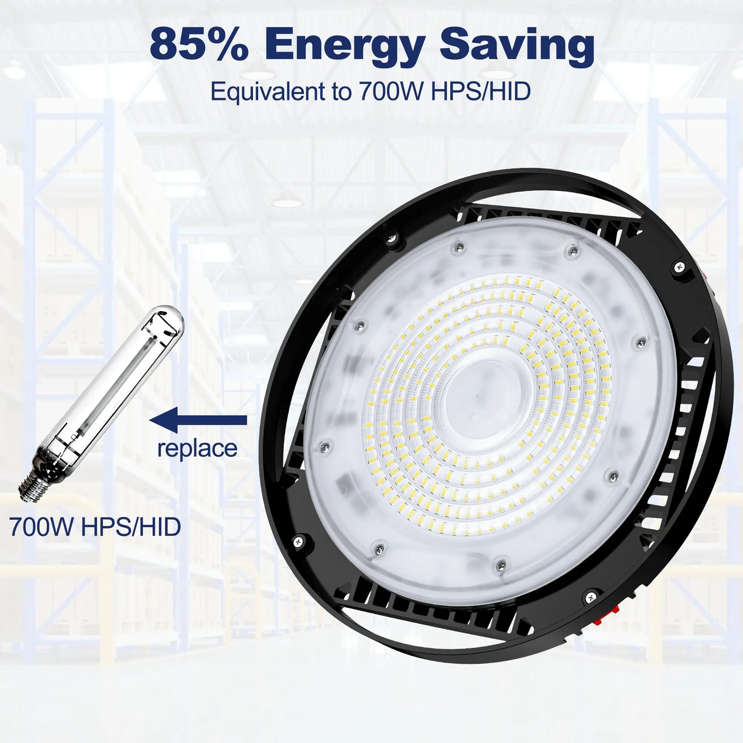 UFO LED High Bay Light, 24000LM Super Bright Shop Lights