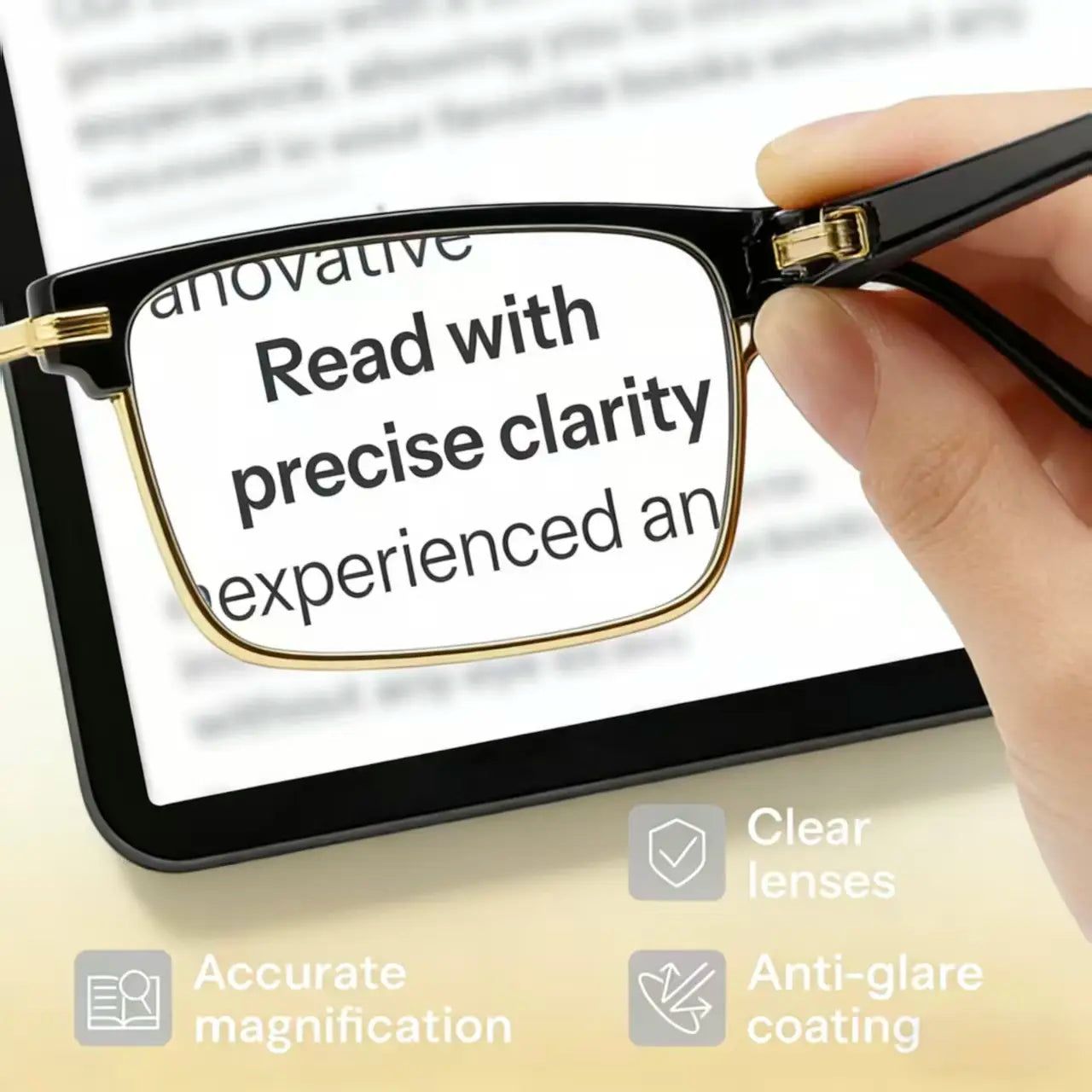 High-Definition Blue Light Blocking Reading Glasses – Vintage Design for Men & Women