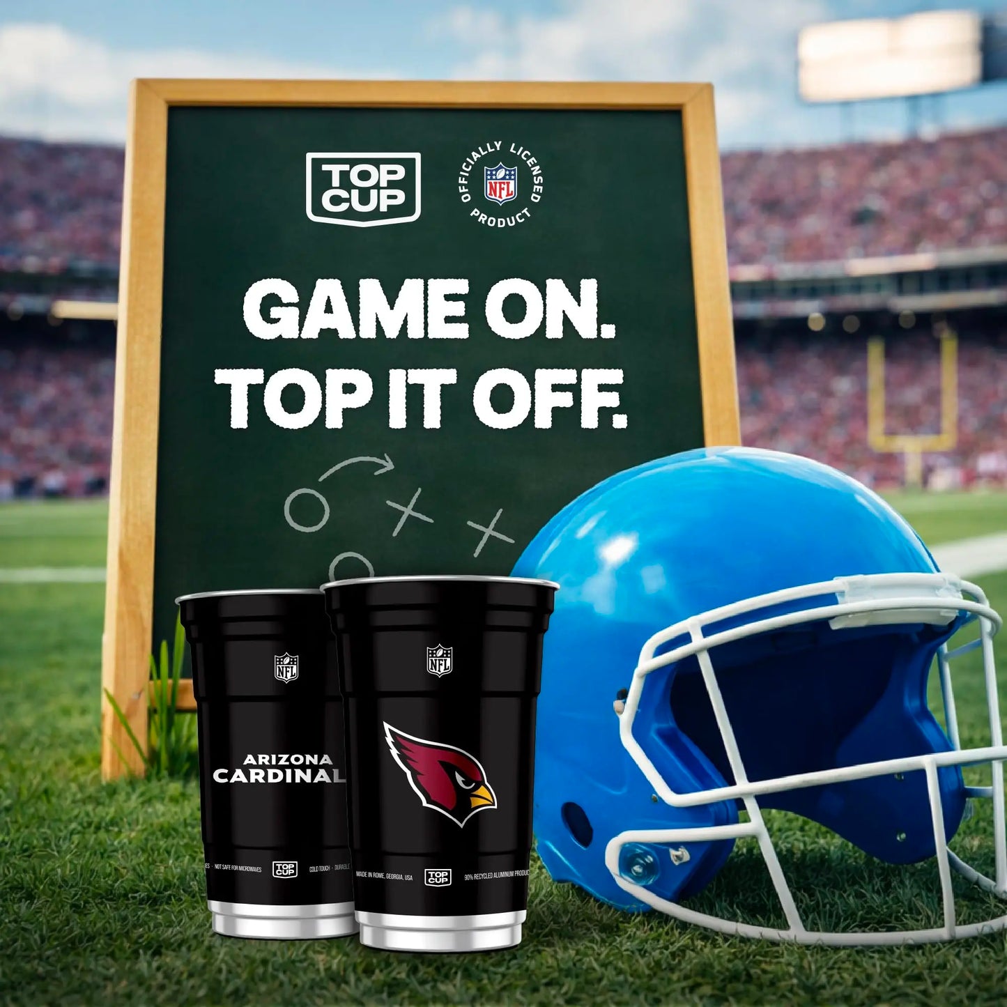 Top Cup NFL 20 oz Reusable Aluminum Cups 20 Count