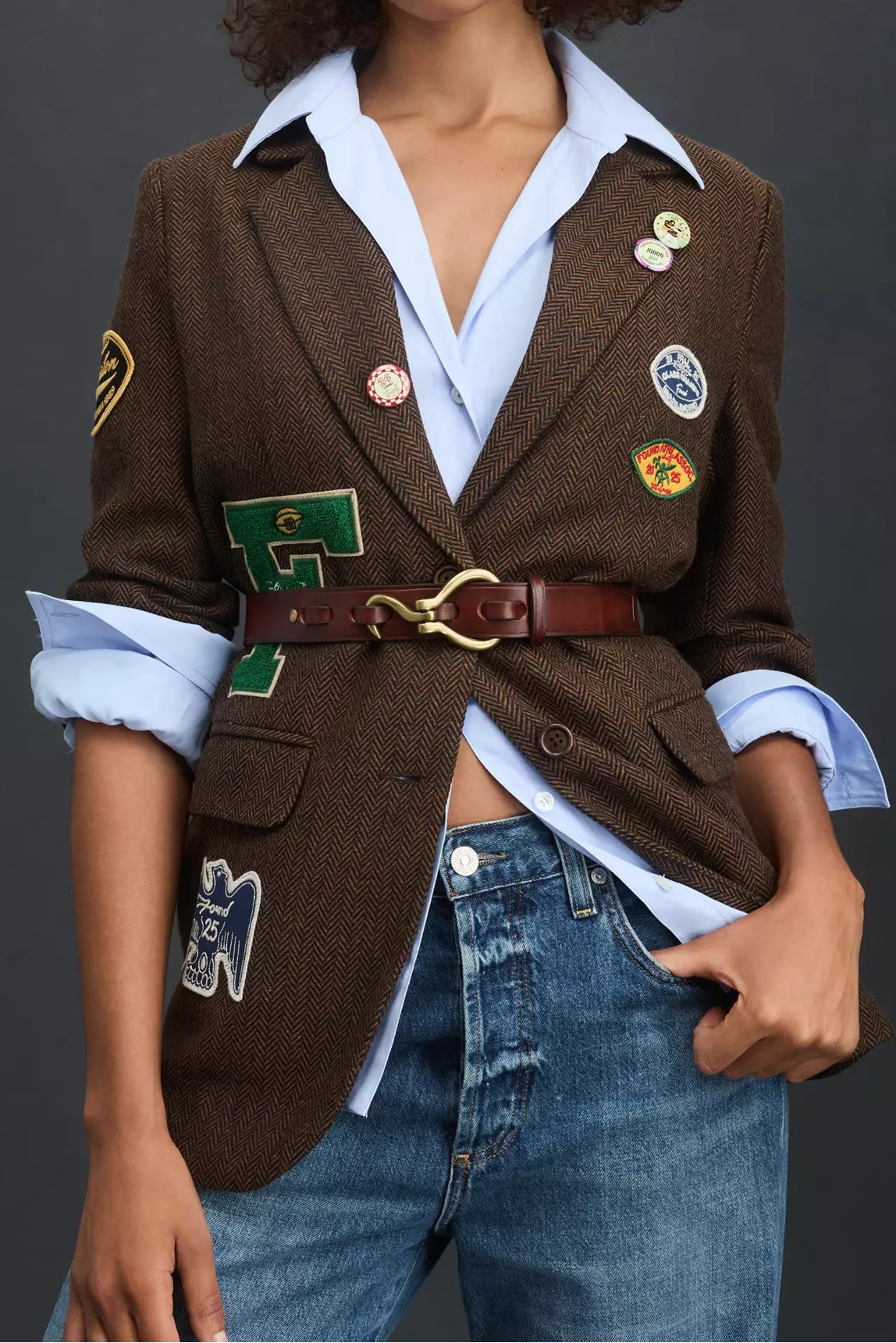 NEW OMNI PINSTRIPE BLAZER