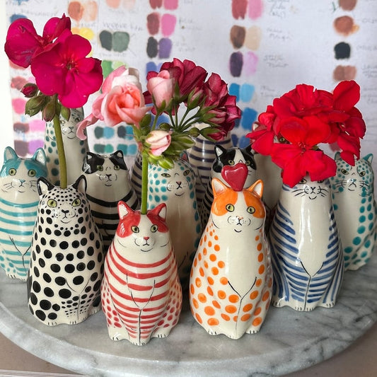 🎁Last Day Special Offer 50%OFF🐱Hand-Painted Cat Vase Collection