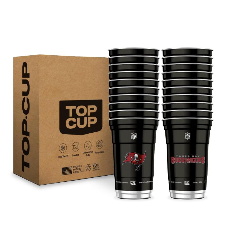 Top Cup NFL 20 oz Reusable Aluminum Cups 20 Count