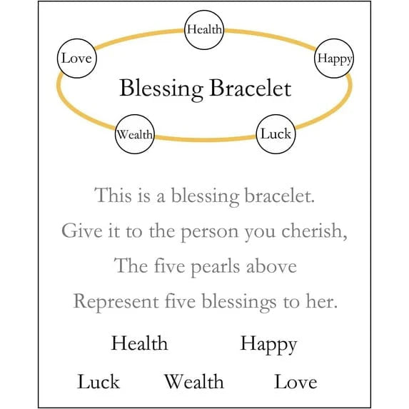 Crystal Pearl Blessing Bracele