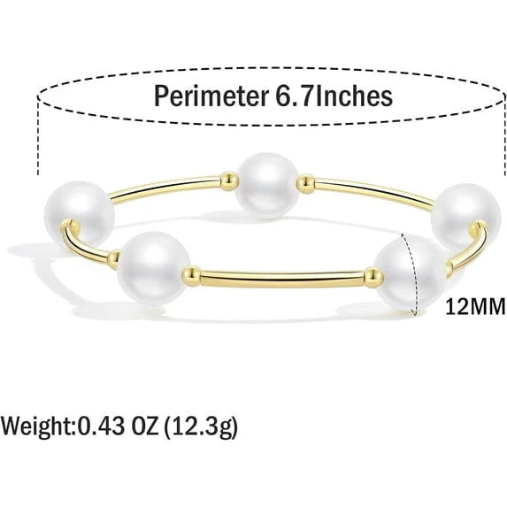 Crystal Pearl Blessing Bracele