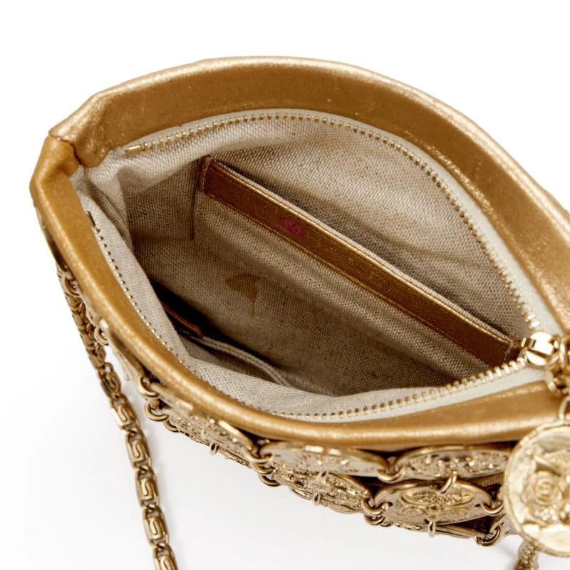 Metier D'Art Gold Medallion Chain Bag