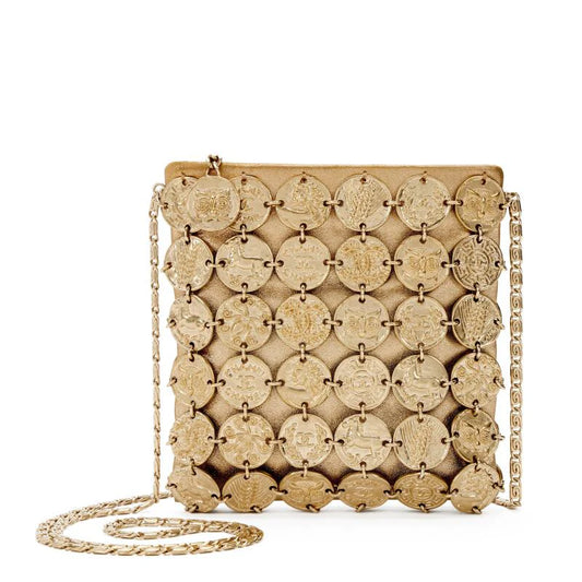 Metier D'Art Gold Medallion Chain Bag