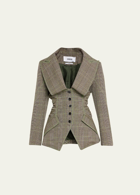 Prince Of Wales Front Collar Fit Suit