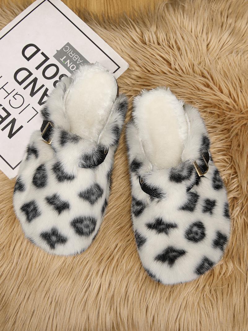 Women And Men's High Quality Faux Fur Slippers