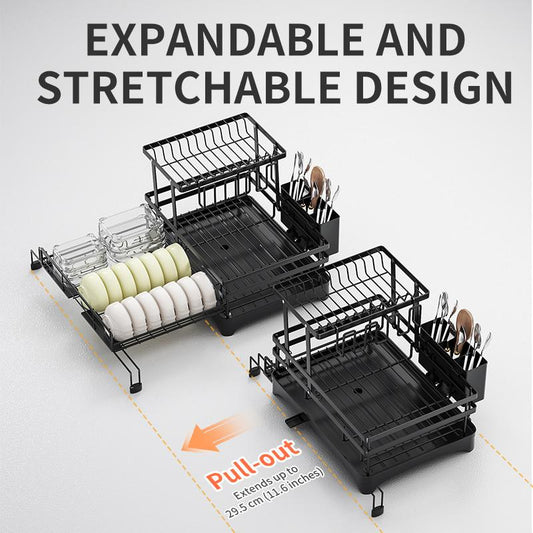 🔥LAST DAY SALE 50% OFF🔥Foldable Over Sink Dish Drying Rack