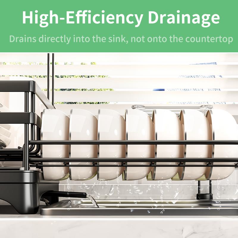 🔥LAST DAY SALE 50% OFF🔥Foldable Over Sink Dish Drying Rack